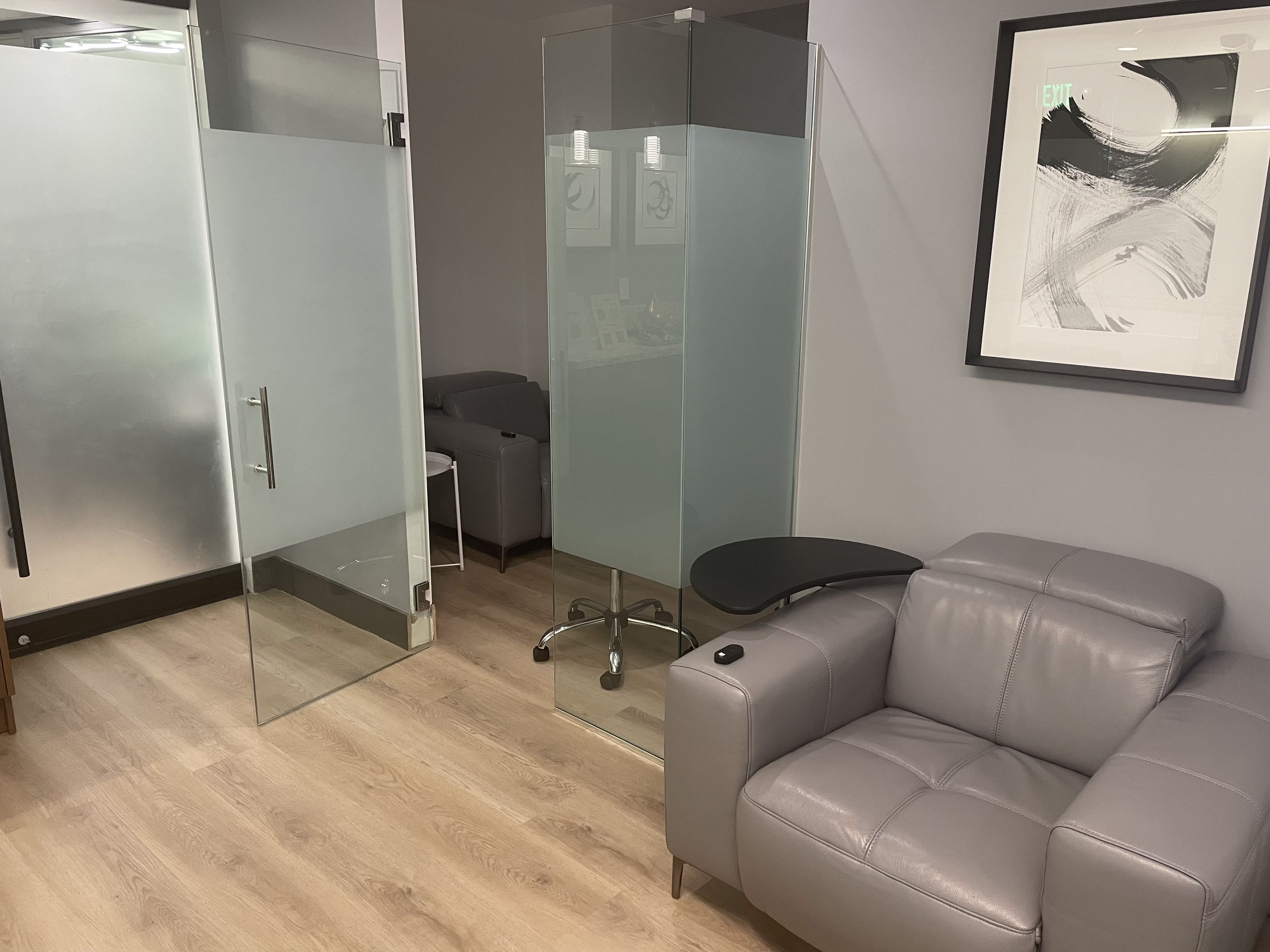 Professional medical staff conducting clinical trial procedures